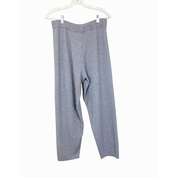 Mod Ref Women's Knit Pants Size XL Gray Drawstring Waist Straight Leg Lounge - Picture 4 of 6